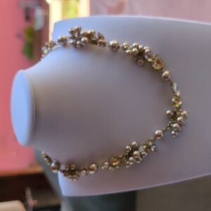 NWT J‎ Crew pearls gold chain necklace